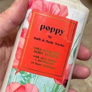 New Sealed Bath & Body Works Poppy Body Lotion